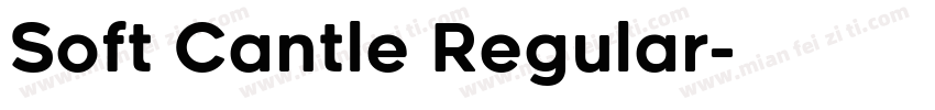 Soft Cantle Regular字体转换
